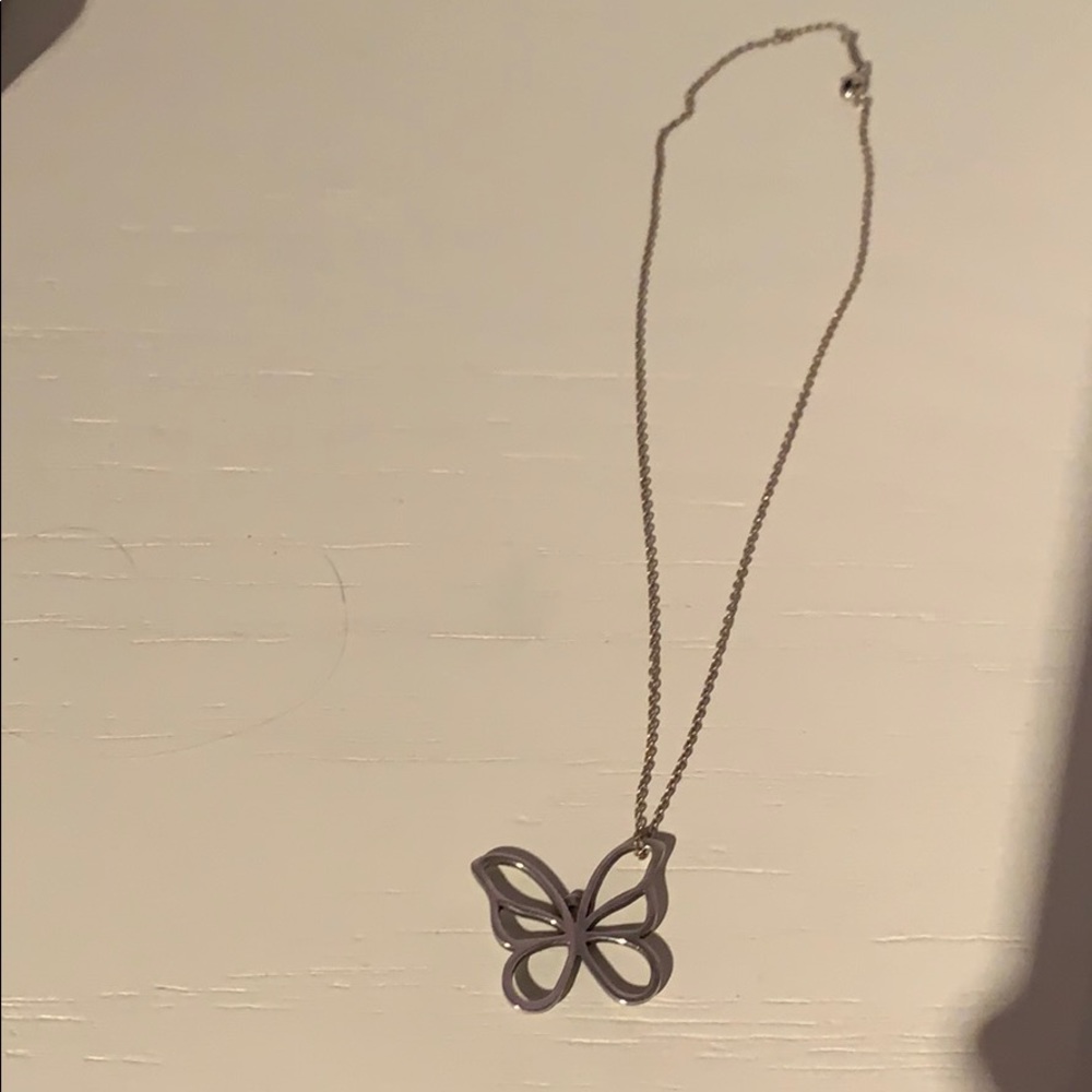 Tiffany butterfly necklace